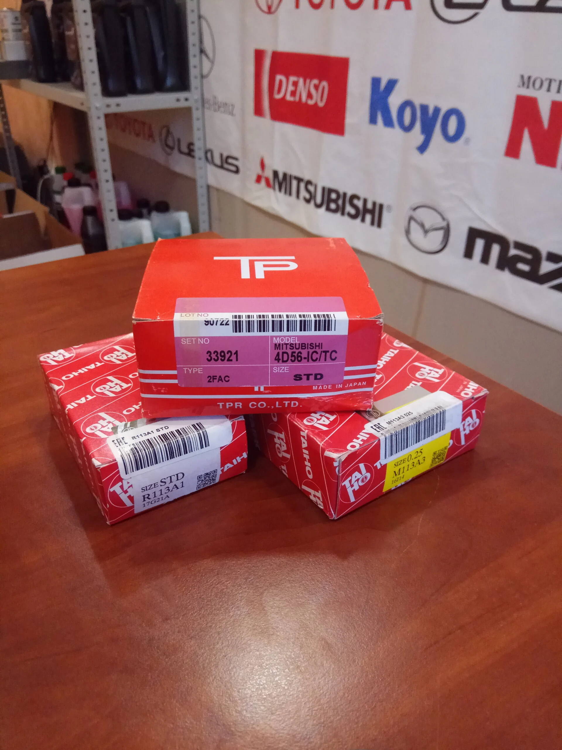 Кольца поршневые Mitsubishi 4D56 IC/TC MD168293 TPR 33921STD