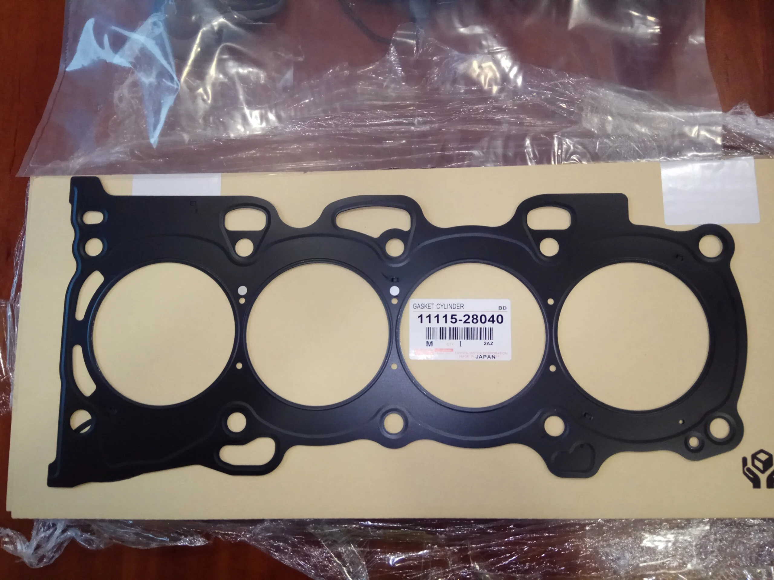 Прокладка головки блока ГБЦ TOYOTA CAMRY 2AZFE 11115-28040