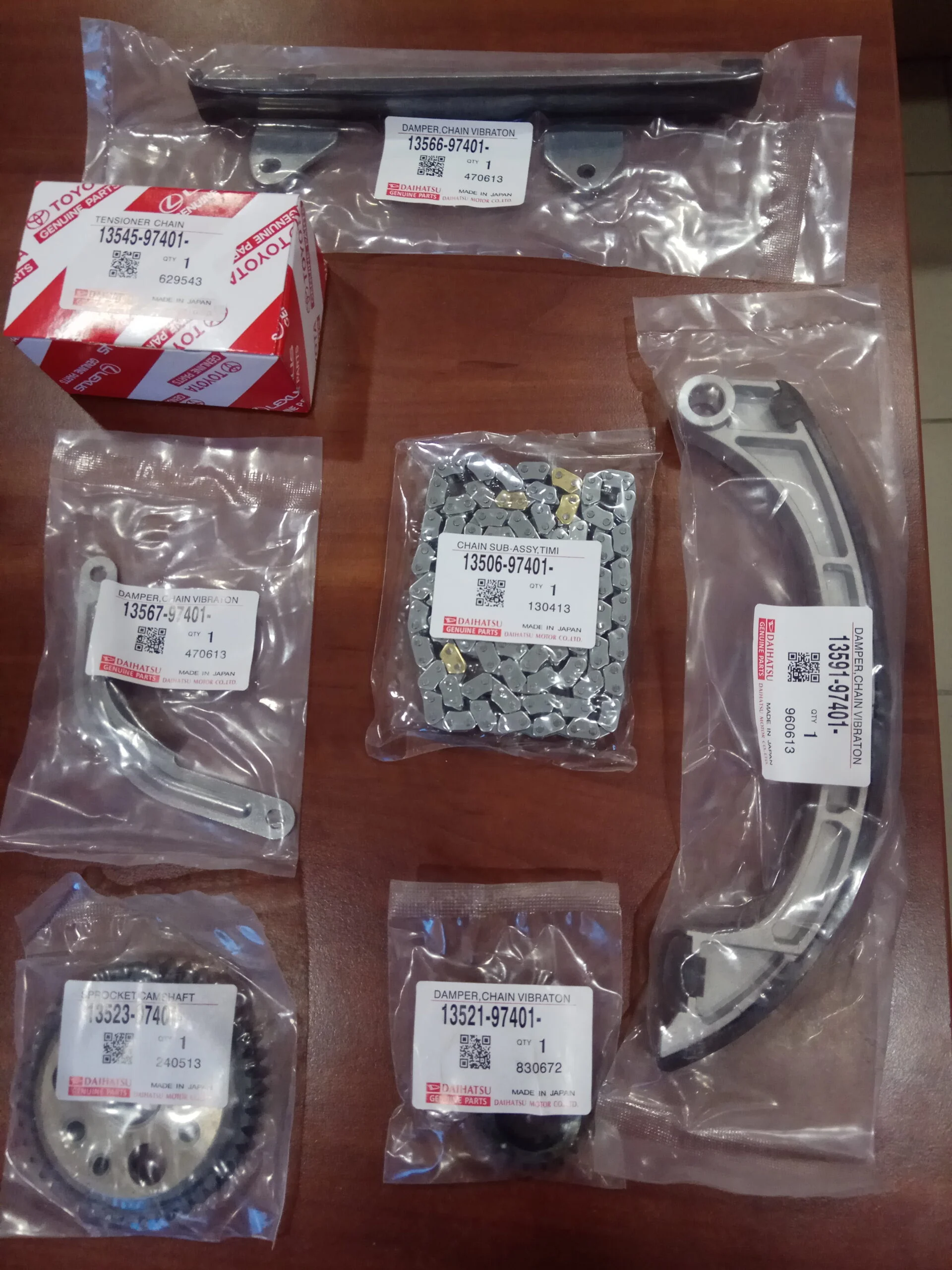 Комплект ГРМ TOYOTA DAIHATSU 2SZFE 3SZVE K3VE 13506-97401