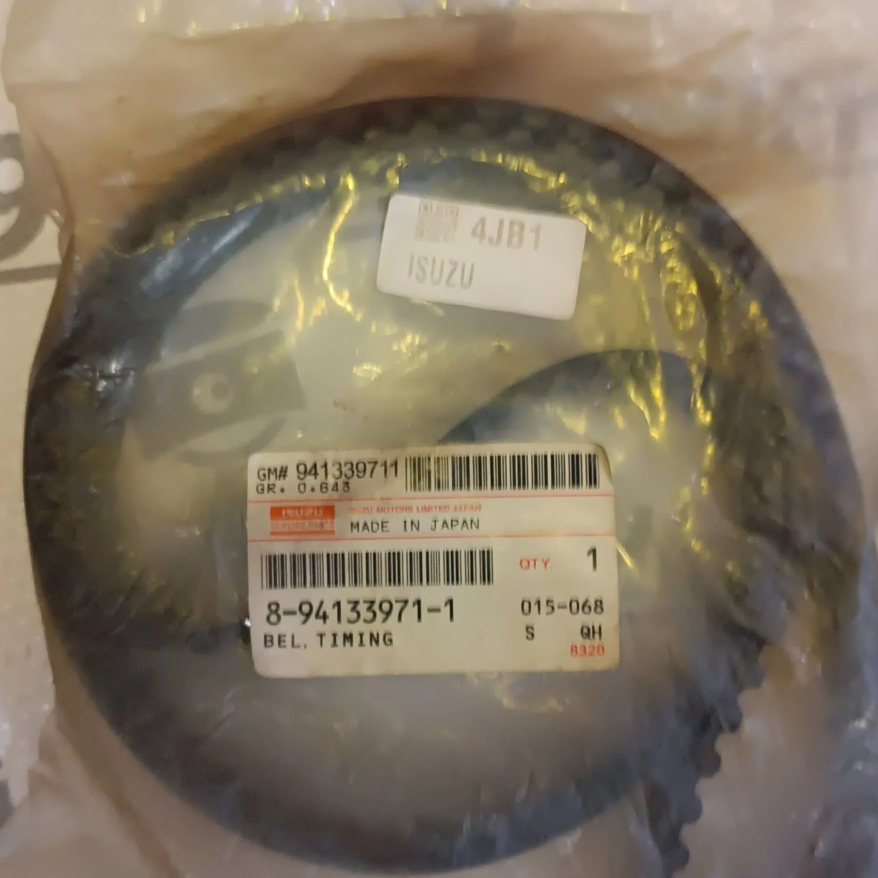 Ремень ГРМ оригинал ISUZU 4JB1 8-94133971-1
