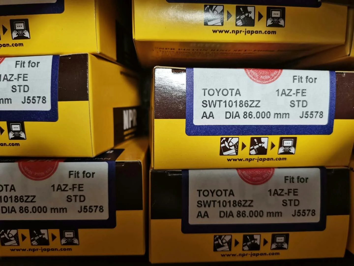 Кольца поршневые TOYOTA 1AZFE 1AZFSE 13011-28120 SWT10186ZZSTD