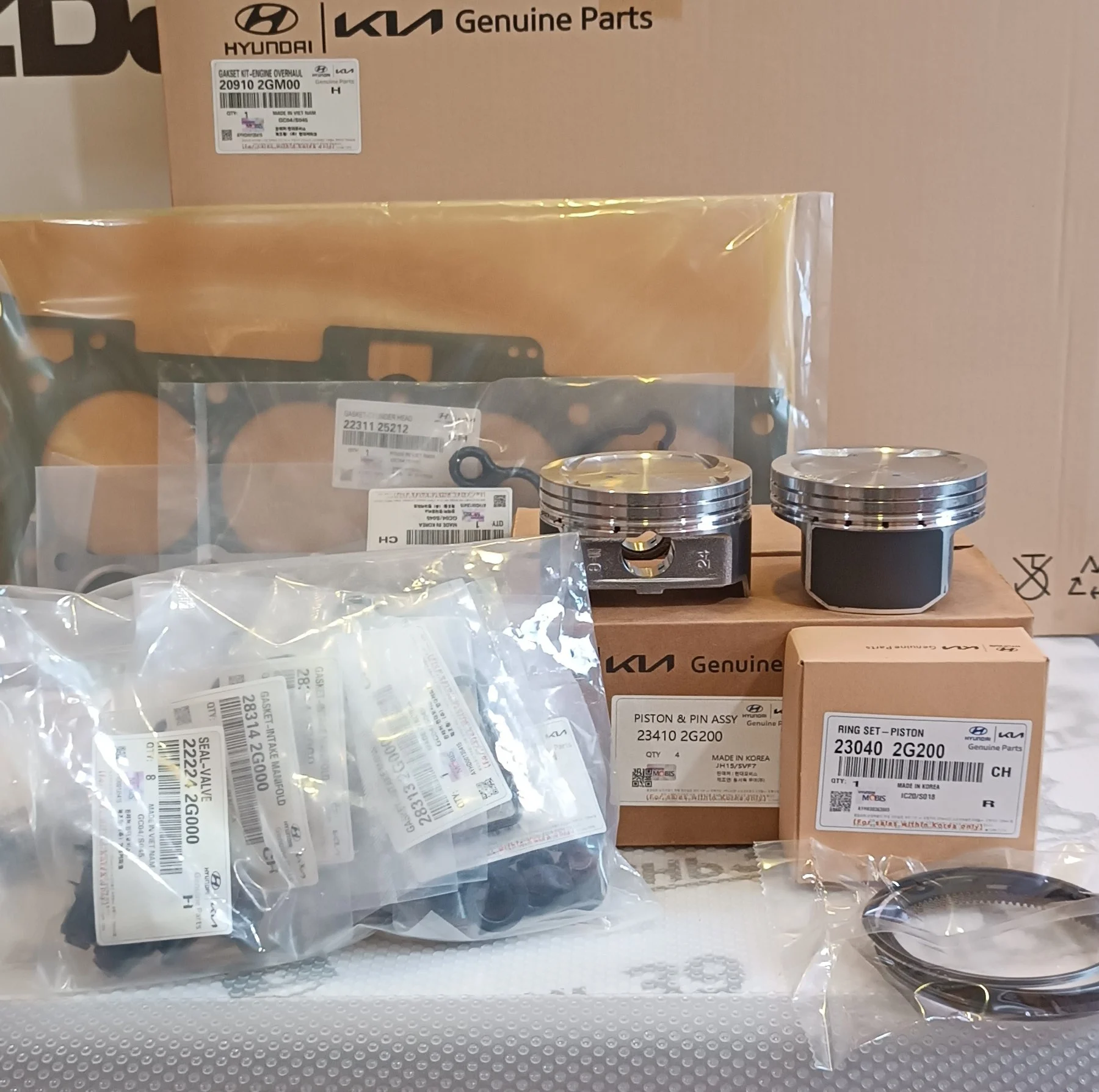 Поршень двигателя STD Hyundai Kia G4KC G4KE 23410-2G200