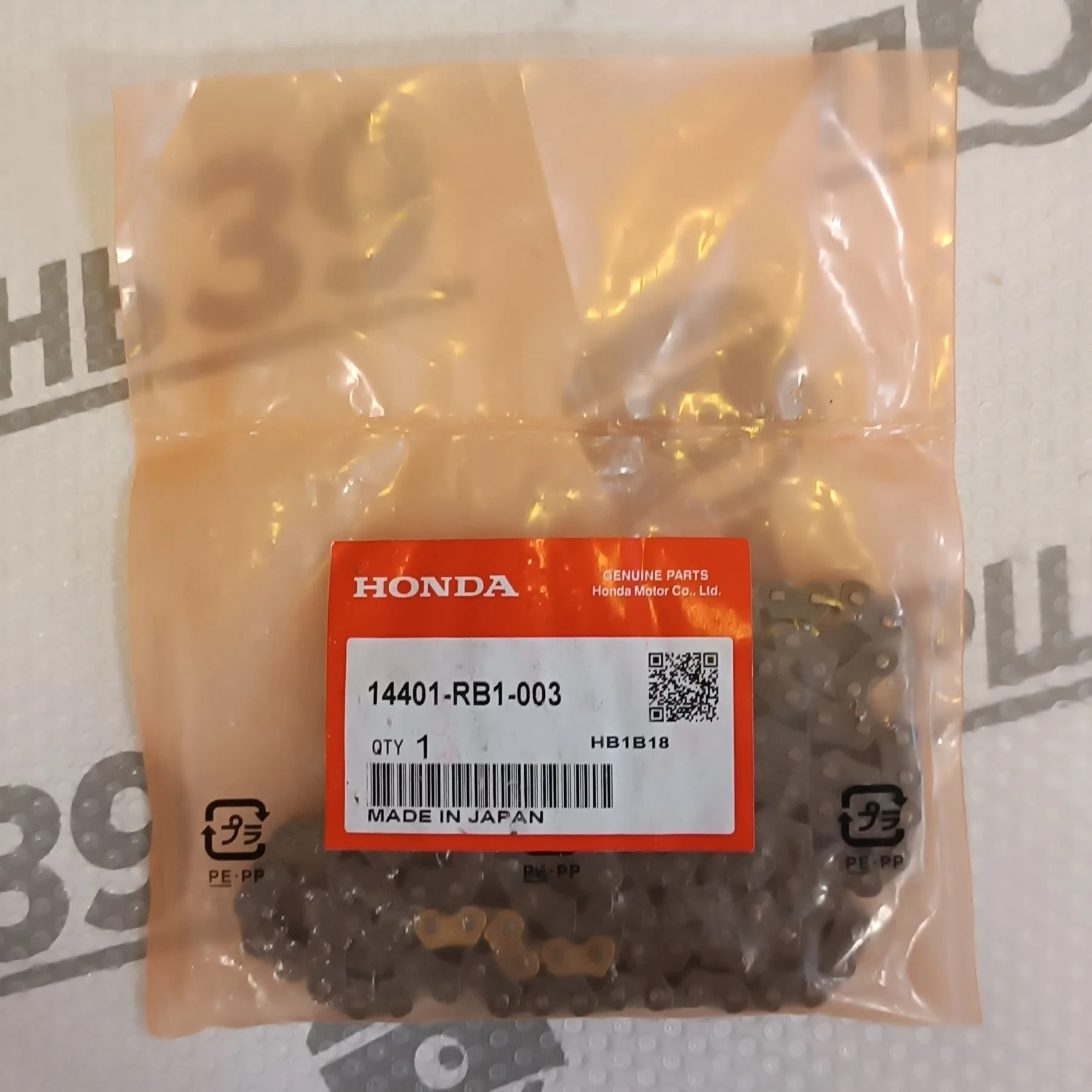 Цепь грм Honda L15A L15Z 14401-RB1-003 оригинал
