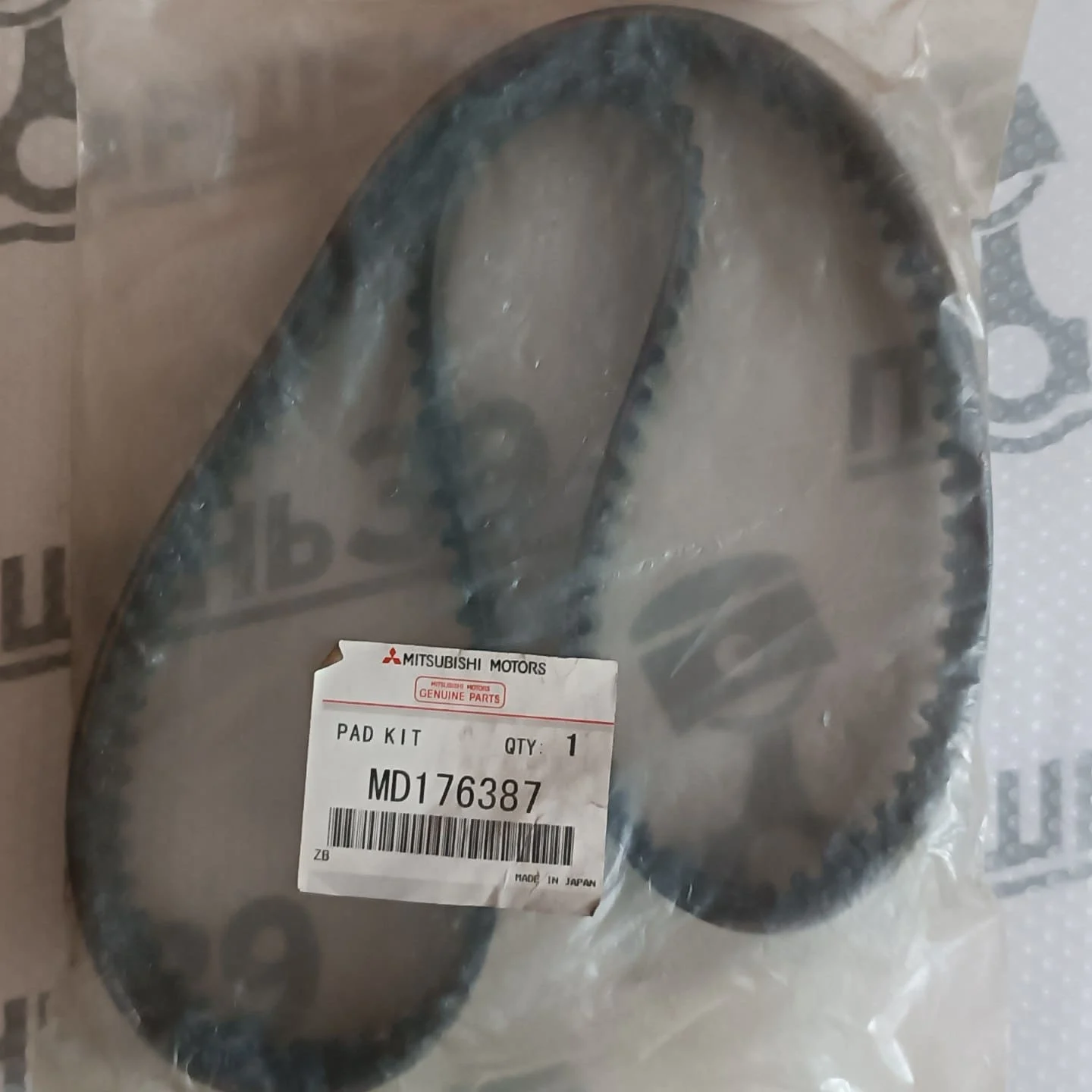 Ремень зубчатый грм Mitsubishi 4G93 1.8 MD176387 MD197132